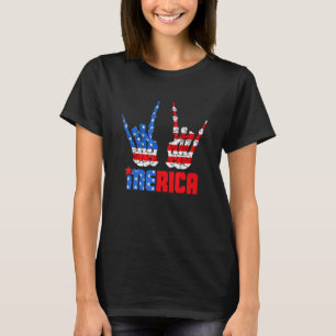T-shirt SYMBOLE RICHESSE 4 juillet Patriotique AMÉRICAIN F