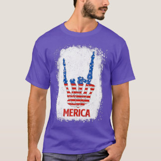 T-shirt SYMBOLE RICHETTE 4 juillet USA Drapeau