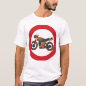 T-shirt Symbole routier de moto (Devant)