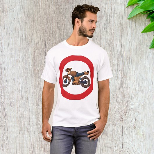 T-shirt Symbole routier de moto