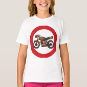 T-shirt Symbole routier de moto (Devant)