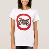 T-shirt Symbole routier de moto (Devant)