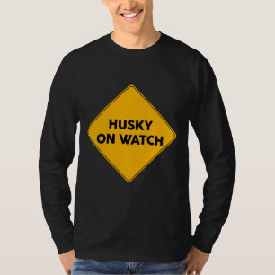 T-shirt SYMBOLE ROUTIER Jaune Husky En Veille