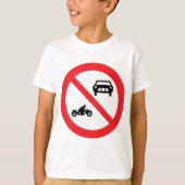 T-shirt Symbole routier sans véhicules (Devant)