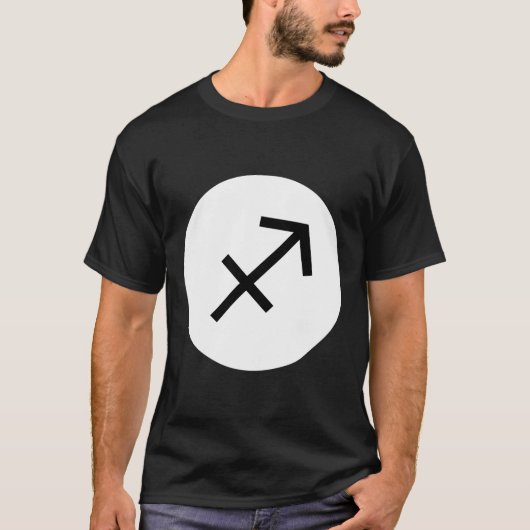 T-shirt Symbole Sagittaire - Tee foncée (Devant)
