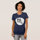 T-shirt Symbole Scorpio - Tee foncée - Customisé (Devant entier)