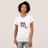 T-shirt Symbole Scorpio - Tee foncée - Customisé (Devant entier)