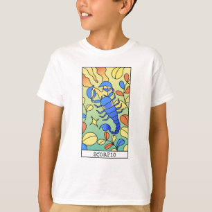 T-shirt SYMBOLE Scorpio Zodiac Art Abstrait Vintage