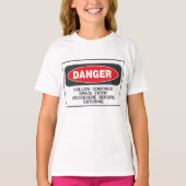T-shirt Symbole spatial confiné en danger (Devant)