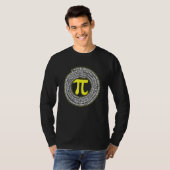 T-shirt Symbole spirale Pi Math Infinité Numéro irrationne (Devant entier)