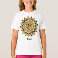 Symbole spirituel Mandala Yoga Om Symbole Rétro Cu