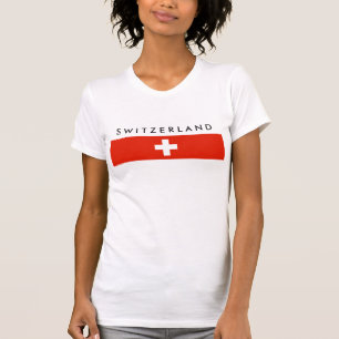 T-shirt Symbole suisse de nation de drapeau de pays de la