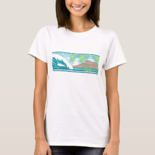 T-shirt SYMBOLE Surf hawaïen Ala Moana Diamond Head Tee