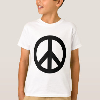 T-SHIRT SYMBOLE SYMBOLE DE LA PAIX BLANC NOIR