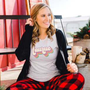 T-shirt Symbole Taurus Astrologie Anniversaire Rétro Cadea