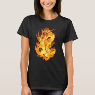 T-shirt Symbole traditionnel chinois de dragon de puissanc