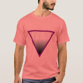 T-SHIRT SYMBOLE TRIANGLE ASEXUEL (Devant)