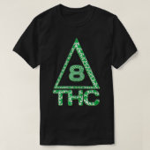 T-shirt Symbole triangle Delta 8 THC Delta 8 Green Weed Pl (Design devant)