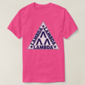 T-shirt SYMBOLE TRIangle LAMBDA LAMBDA LAMBDA (Design devant)