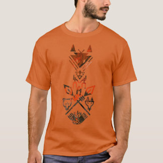 T-shirt Symbole tribal Animaux Ours de loup Renard Parole 