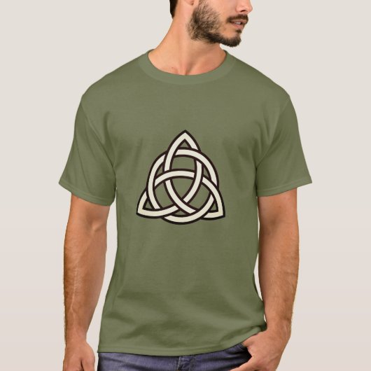 T-shirt Symbole triquetra de noeud de trinité celtique (Devant)