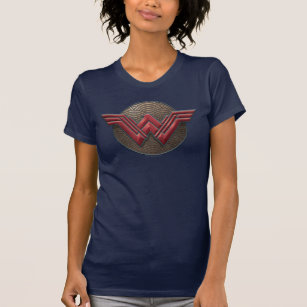 T-shirt Symbole Wonder Woman sur les cercles concentrés