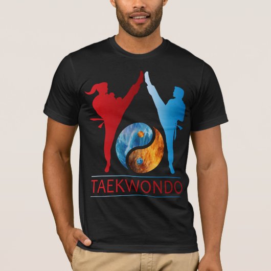 T-shirt Symbole Yang Et Yang Taekwondo (Devant)