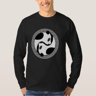 T-shirt Symbole Yin et Yang Ours Panda Cosmologie chinoise