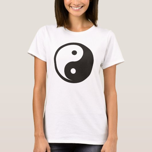 T-shirt Symbole Yin Yang - tatouage solide (Devant)