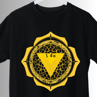 T-shirt SYMBOLE Yoga Solaire Plexus Manipura Jaune Chakra