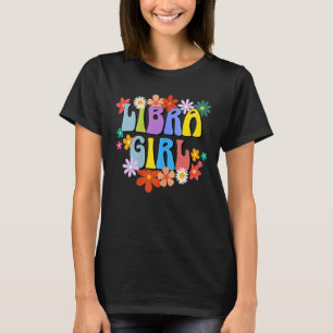T-shirt Symbole Zodiac féminin Libra Super Retro Birthda