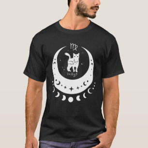 T-shirt SYMBOLE Zodiac Virgo Horoscope Astrologie Cat Cres