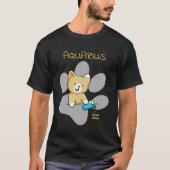T-shirt Symbole Zodiaque Aquarius Chat Astrologie Kitten C (Devant)