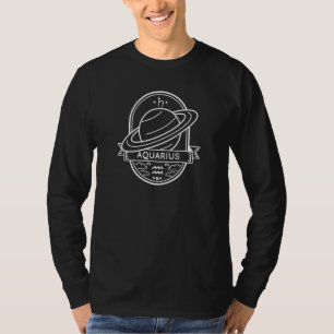 T-shirt Symbole Zodiaque Aquarius Planète Astrologie Horos