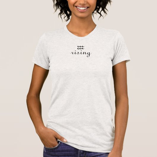 T-shirt Symbole zodiaque Aquarius Rising Astrology (Devant)