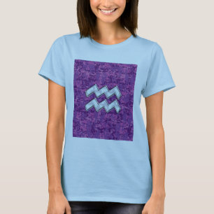 T-shirt Symbole Zodiaque Aquarius sur le camouflage numéri