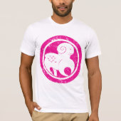 T-shirt SYMBOLE Zodiaque Aries Grunge Ram Rose Astrologie (Devant)