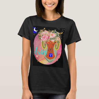 T-shirt SYMBOLE Zodiaque Aries Horoscope Astrologie Femme