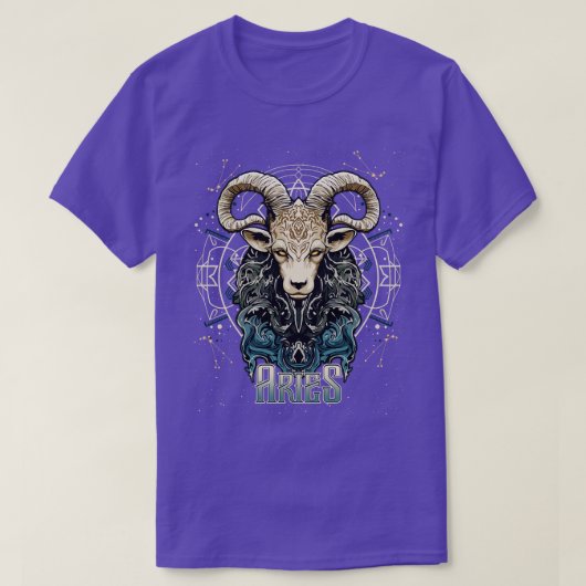 T-shirt SYMBOLE Zodiaque Aries Horoscope d'anniversaire (Design devant)