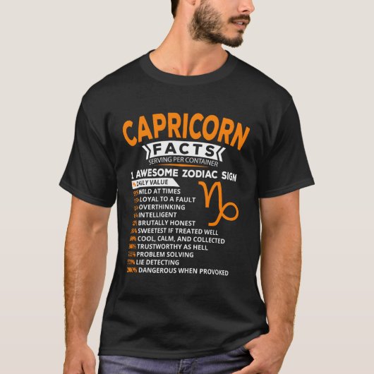 T-shirt SYMBOLE Zodiaque Astrologie Capricorne (Devant)