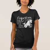 T-shirt SYMBOLE Zodiaque Capricorne Traits Horoscope (Devant)