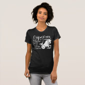 T-shirt SYMBOLE Zodiaque Capricorne Traits Horoscope (Devant entier)