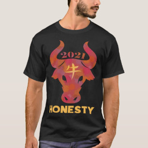 T-shirt Symbole zodiaque chinois 2021 Ox Caractère H