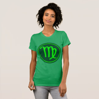 T-shirt Symbole Zodiaque de la Virgo Mix vert