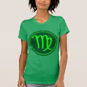 T-shirt Symbole Zodiaque de la Virgo Mix vert (Devant)