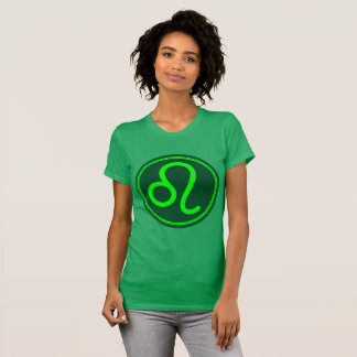 T-shirt Symbole zodiaque de Leo Mélange vert