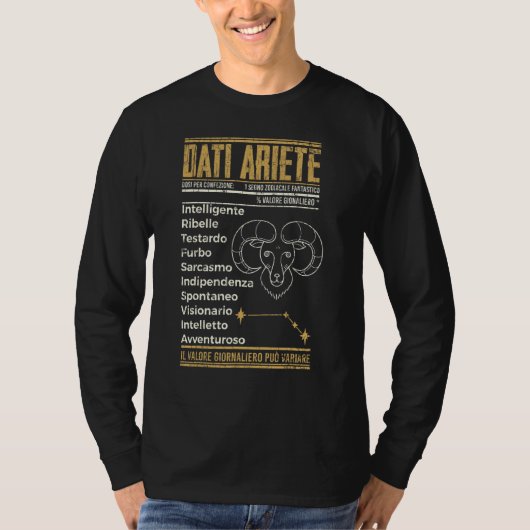 T-shirt SYMBOLE Zodiaque Funny Aries (Devant)