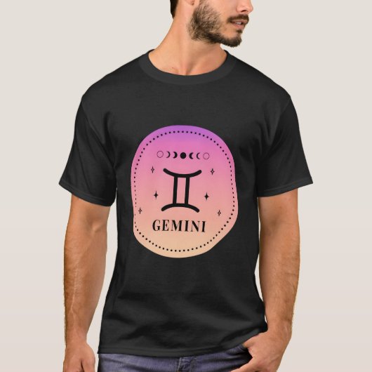T-shirt SYMBOLE Zodiaque Gemini Gemini (Devant)