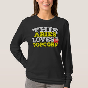 T-shirt SYMBOLE Zodiaque Horoscope Aries Aime Popcorn