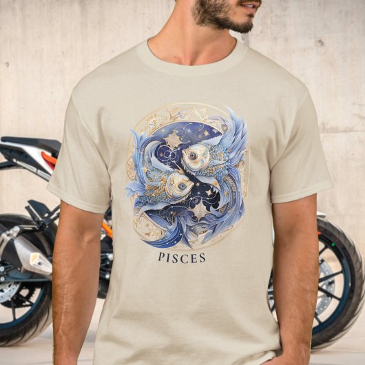 T-shirt Symbole zodiaque Poisson Imaginaire céleste Pisces
